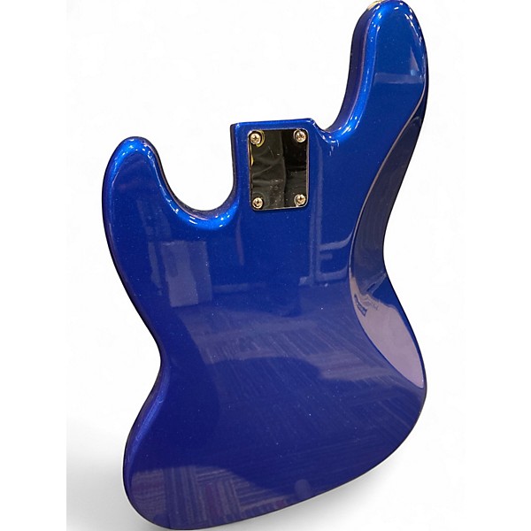 Used Fender Standard Jazz Bass V 5 String Blue Electric Bass Guitar