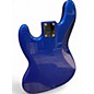 Used Fender Standard Jazz Bass V 5 String Blue Electric Bass Guitar