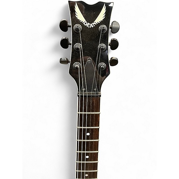 Used Dean Thoroughbred QUILTED BLUE MAPLE Solid Body Electric Guitar