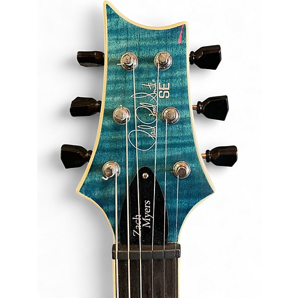 Used PRS Zach Myers Signature SE Blue Solid Body Electric Guitar