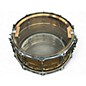 Used 2009 Ludwig 14X6.5 LB422BKT Hammered Brass Snare Drum Hammered Brass Drum