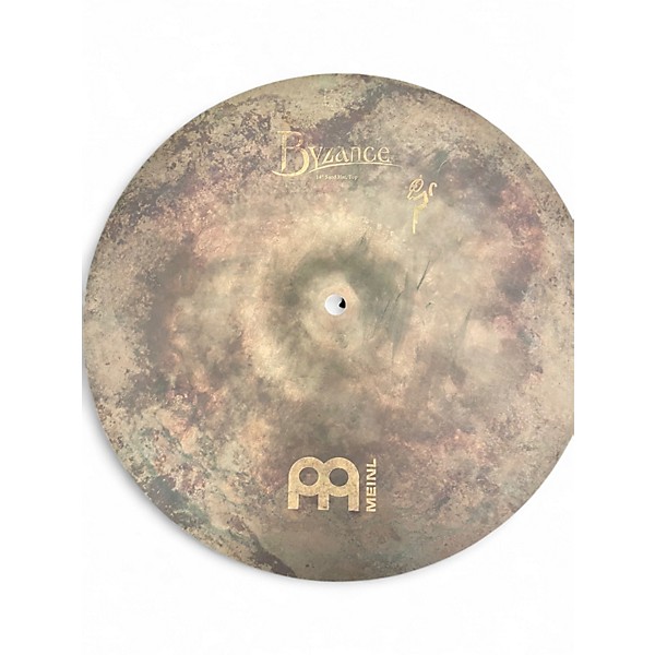 Used 2009 MEINL 14in Byzance Vintage Sand Hi Hat Pair Cymbal