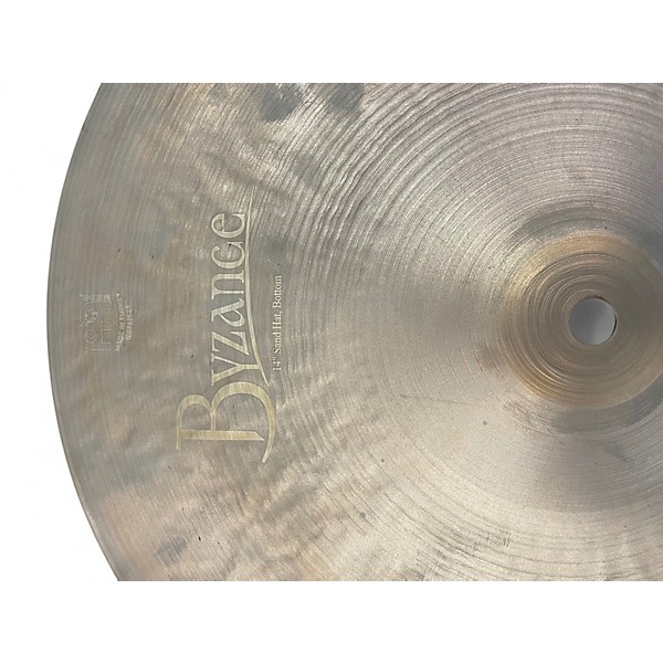 Used 2009 MEINL 14in Byzance Vintage Sand Hi Hat Pair Cymbal