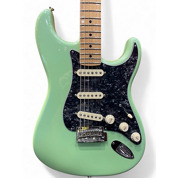 Used 2019 Fender Player Stratocaster Surf Green Solid Body Electric Guitar