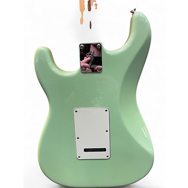 Used 2019 Fender Player Stratocaster Surf Green Solid Body Electric Guitar