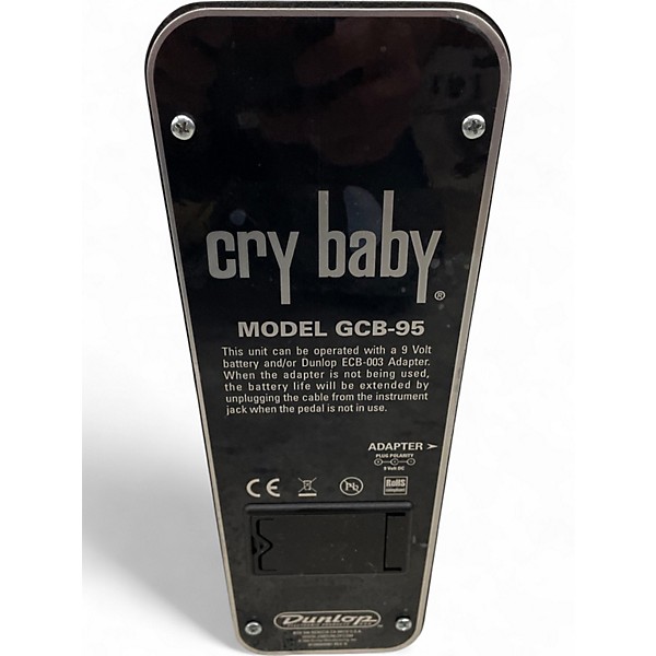 Used Dunlop GCB95 Original Crybaby Wah Effect Pedal