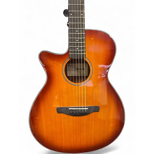 Used Ibanez AEG18L Violin Burst Acoustic Electric Guitar