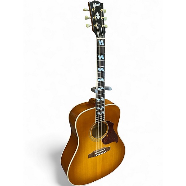 Used Gibson Hummingbird Artist Cherry Sunburst Acoustic Electric Guitar