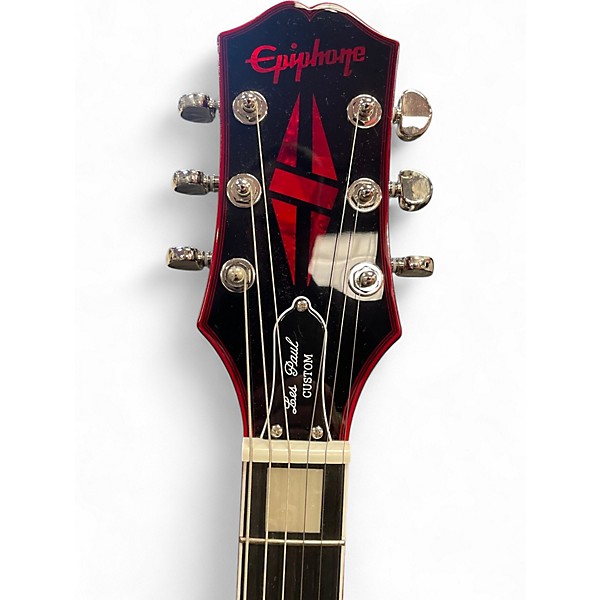 Used Epiphone Les Paul Custom Widow red burst Solid Body Electric Guitar
