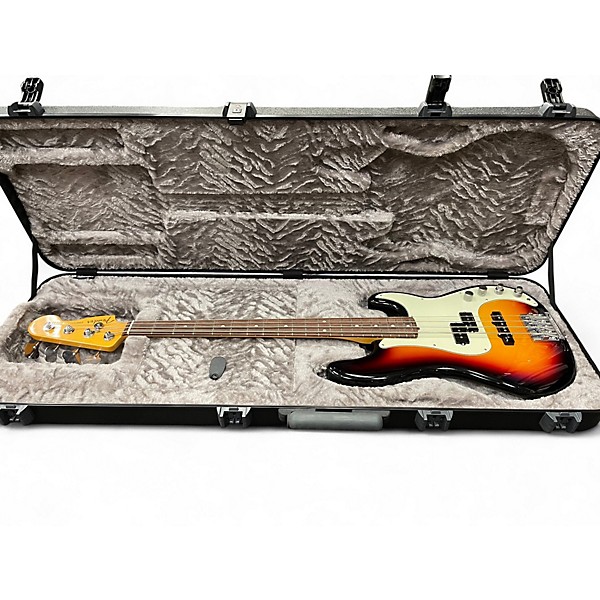 Used Fender American Ultra Precision Bass ULTRA BURST Electric Bass Guitar