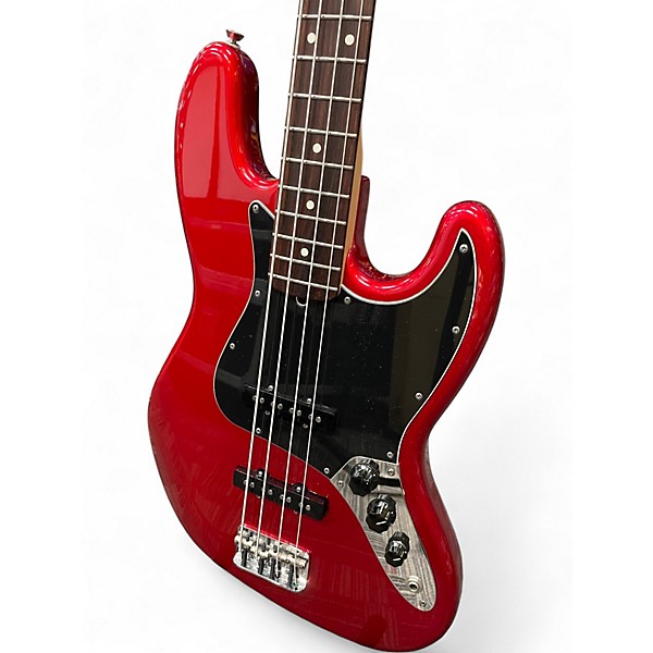 Used 2004 Fender American Series Jazz Bass Candy Apple Red Electric Bass Guitar