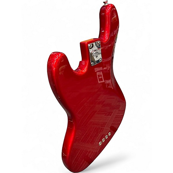 Used 2004 Fender American Series Jazz Bass Candy Apple Red Electric Bass Guitar