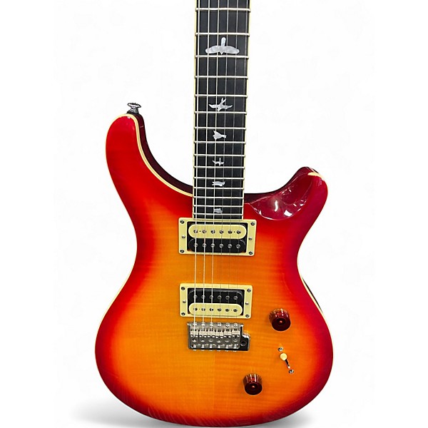 Used PRS SE Custom 24 3 Color Sunburst Solid Body Electric Guitar