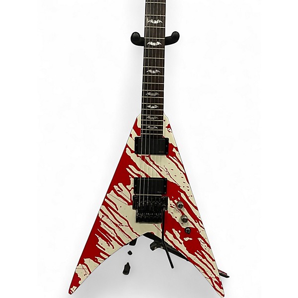 Used 2009 ESP LTD DJ600V Dan Jacobs Signature Splatter Solid Body Electric Guitar