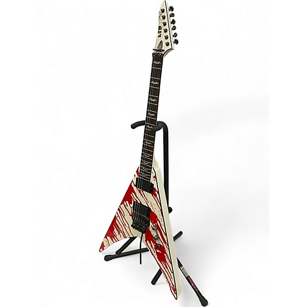 Used 2009 ESP LTD DJ600V Dan Jacobs Signature Splatter Solid Body Electric Guitar