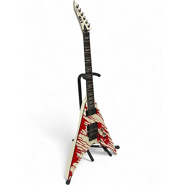 Used 2009 ESP LTD DJ600V Dan Jacobs Signature Splatter Solid Body Electric Guitar