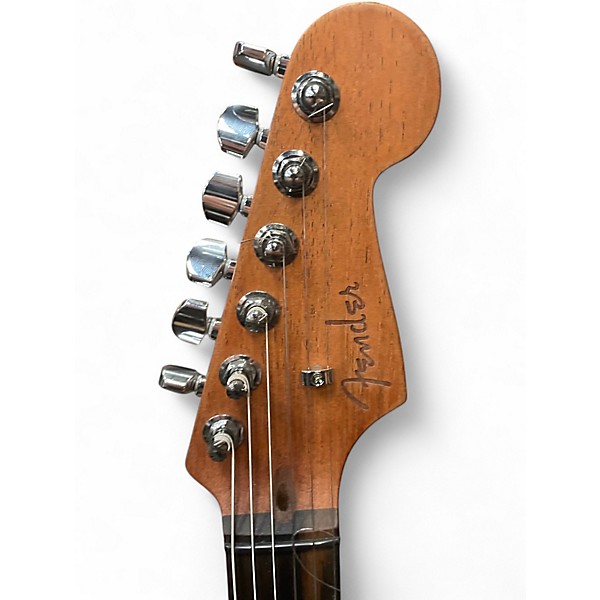 Used Fender American Acoustasonic Stratocaster 2 Tone Sunburst Acoustic Electric Guitar