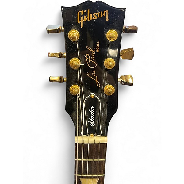 Used Gibson Les Paul Studio Black Solid Body Electric Guitar