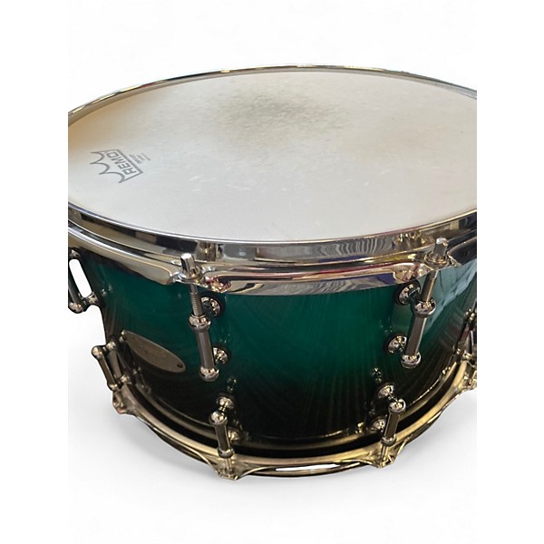 Used SPL 14.25in 468 SERIES SNARE DRUM AQUAMARINE Drum
