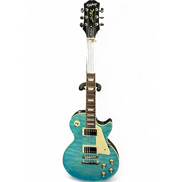 Used Epiphone Les Paul Standard Green Solid Body Electric Guitar