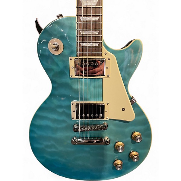 Used Epiphone Les Paul Standard Green Solid Body Electric Guitar