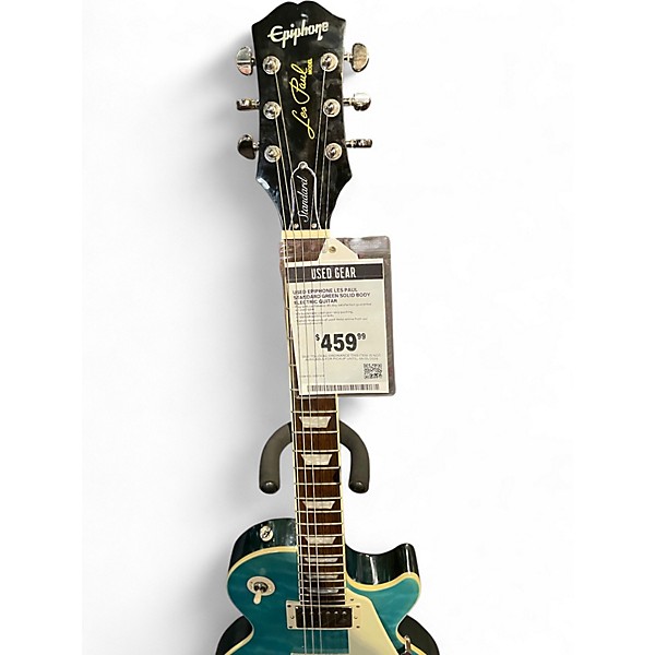 Used Epiphone Les Paul Standard Green Solid Body Electric Guitar