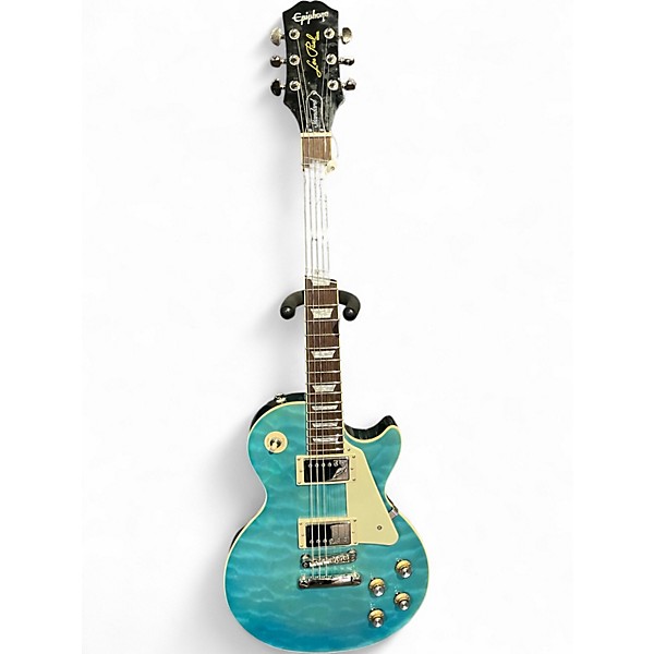Used Epiphone Les Paul Standard Green Solid Body Electric Guitar