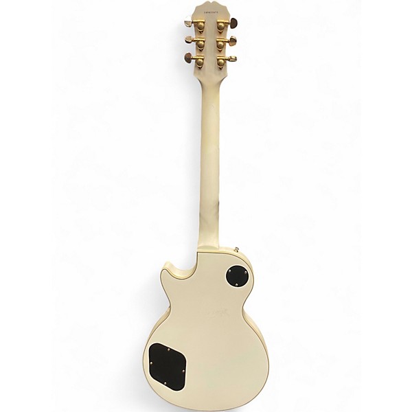 Used Epiphone Les Paul Custom White Solid Body Electric Guitar