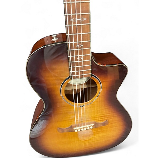 Used Fender FA345CE Sunrise Tea Burst Acoustic Electric Guitar