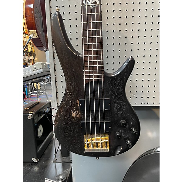 Used Ibanez K5 Fieldy Signature 5 String Satin Black Electric Bass Guitar