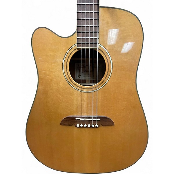 Used Alvarez AD60L Dreadnought Left Handed Natural Acoustic Guitar