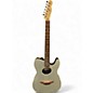 Used Fender Telecoustic Chrome Silver Acoustic Electric Guitar