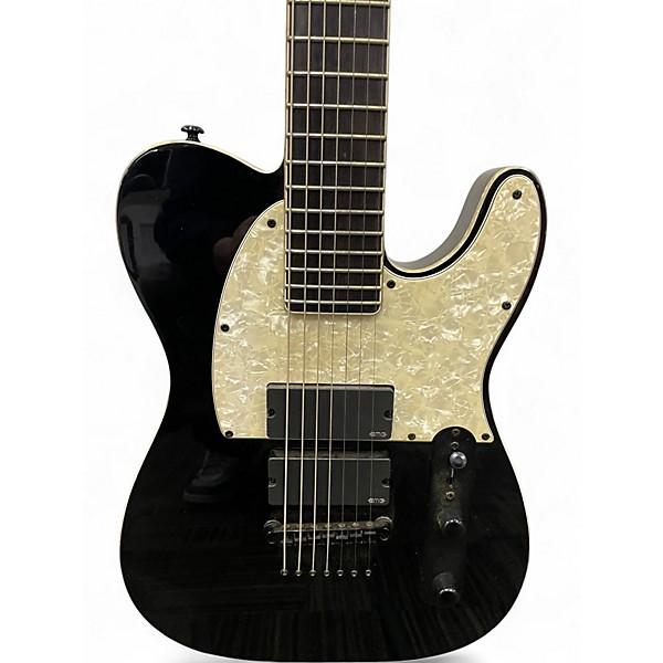 Used ESP LTD SCT607B Stephen Carpenter Signature 7 String Black Solid Body Electric Guitar