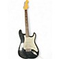 Used 2000s Fender Standard Stratocaster HSS Black Solid Body Electric Guitar thumbnail