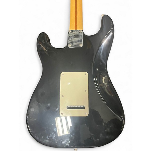 Used 2000s Fender Standard Stratocaster HSS Black Solid Body Electric Guitar