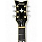 Used Schecter Guitar Research Tempest Custom Black and Gold Solid Body Electric Guitar