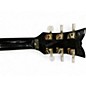Used Schecter Guitar Research Tempest Custom Black and Gold Solid Body Electric Guitar
