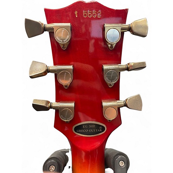 Used 1980s Greco EG 500 Super Power Custom Sunburst Solid Body Electric Guitar