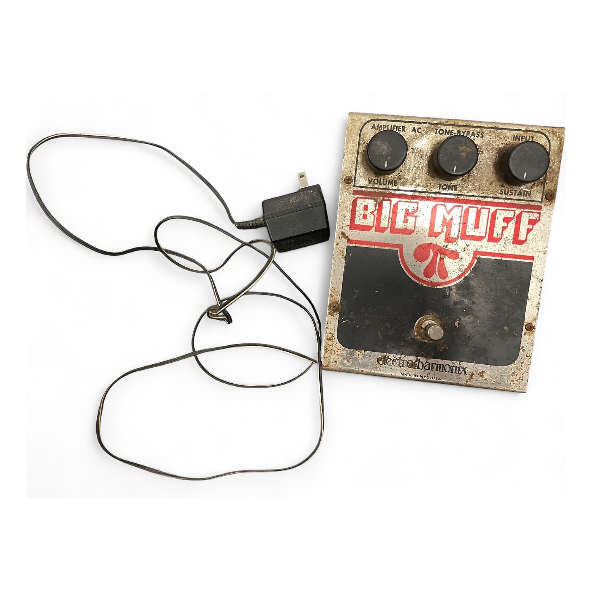 Vintage 1970s Electro-Harmonix Big Muff Distortion Effect Pedal