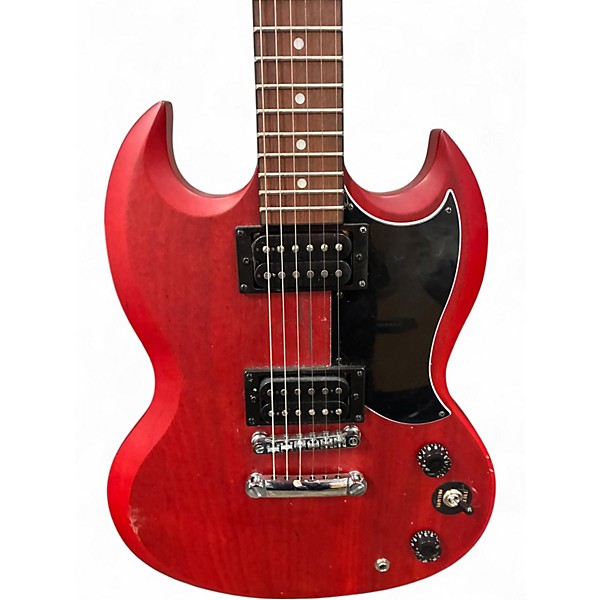 Used Epiphone SG Cherry Solid Body Electric Guitar
