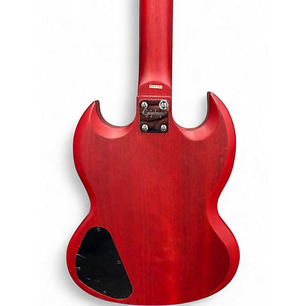 Used Epiphone SG Cherry Solid Body Electric Guitar