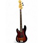 Used Fender American Standard Precision Bass Left Handed 3 Color Sunburst Electric Bass Guitar thumbnail