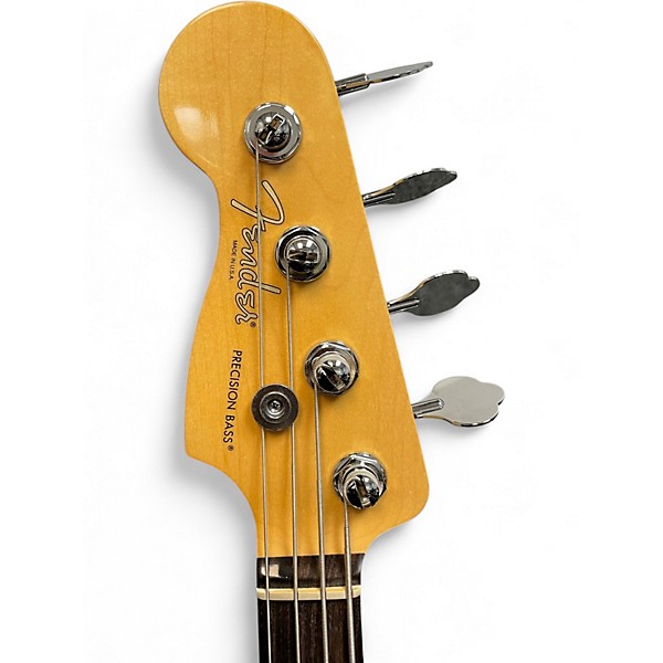 Used Fender American Standard Precision Bass Left Handed 3 Color Sunburst Electric Bass Guitar