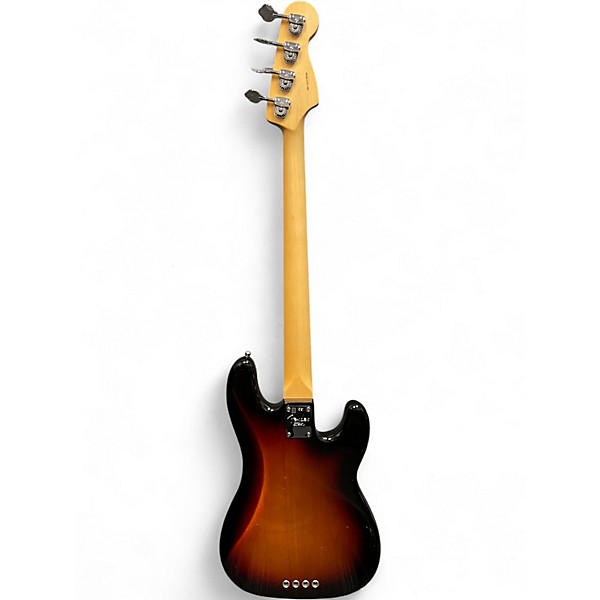 Used Fender American Standard Precision Bass Left Handed 3 Color Sunburst Electric Bass Guitar