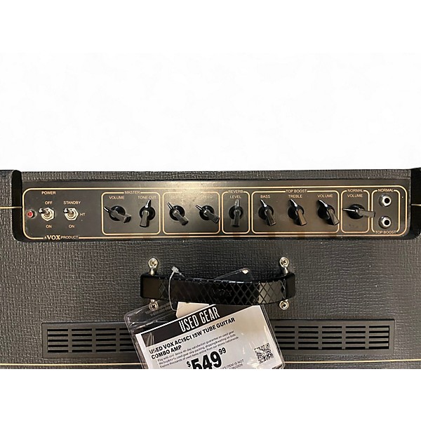 Used VOX AC15C1 15W Tube Guitar Combo Amp