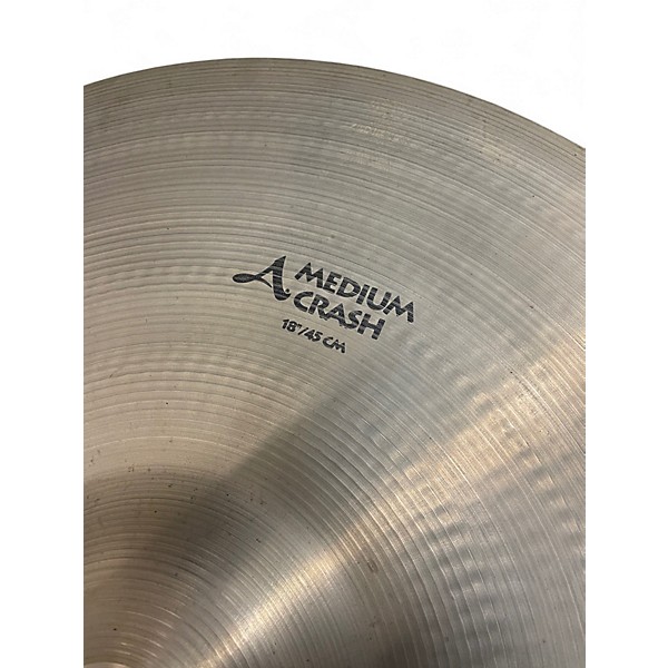 Used Zildjian 18in avedis a medium crash Cymbal