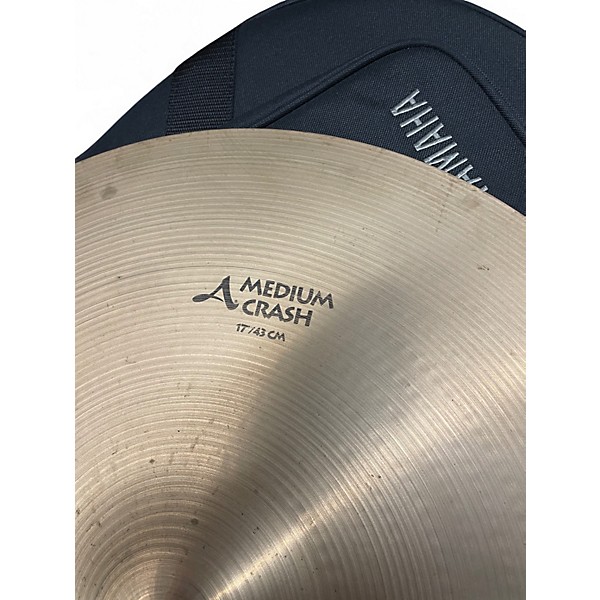 Used Zildjian 17in avedis a medium crash Cymbal