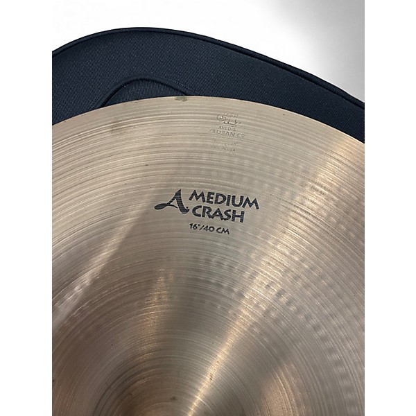 Used Zildjian 16in avedis a medium crash Cymbal