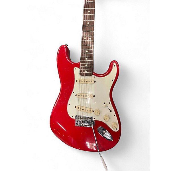 Used Fender MIM STANDARD STRAT RED Solid Body Electric Guitar