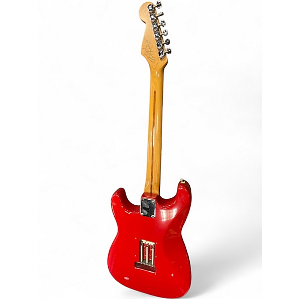 Used Fender MIM STANDARD STRAT RED Solid Body Electric Guitar
